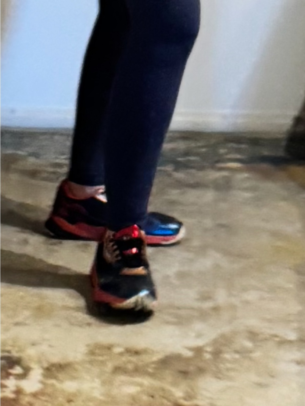 adidas women’s Black, Red, Blue Multicolor Lace-Up Sneakers